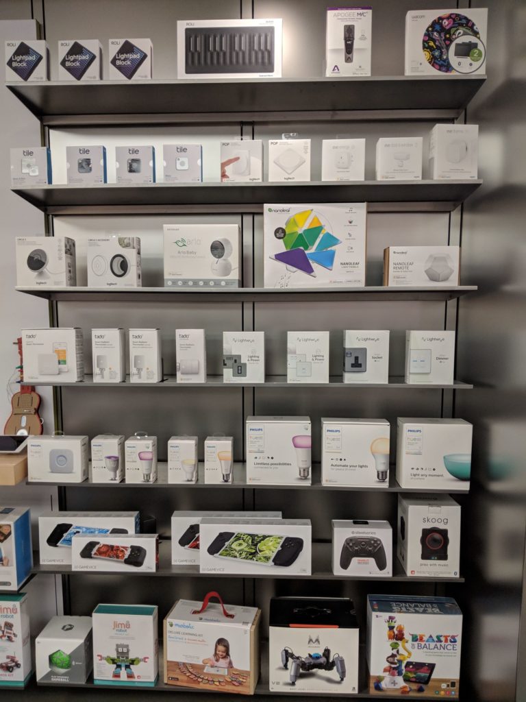 Smart home technologies available in stores