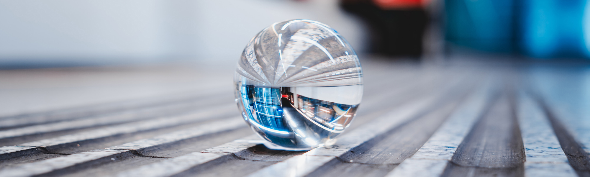 Crystal ball in a subway station. Photo by Rico Reutimann on Unsplash